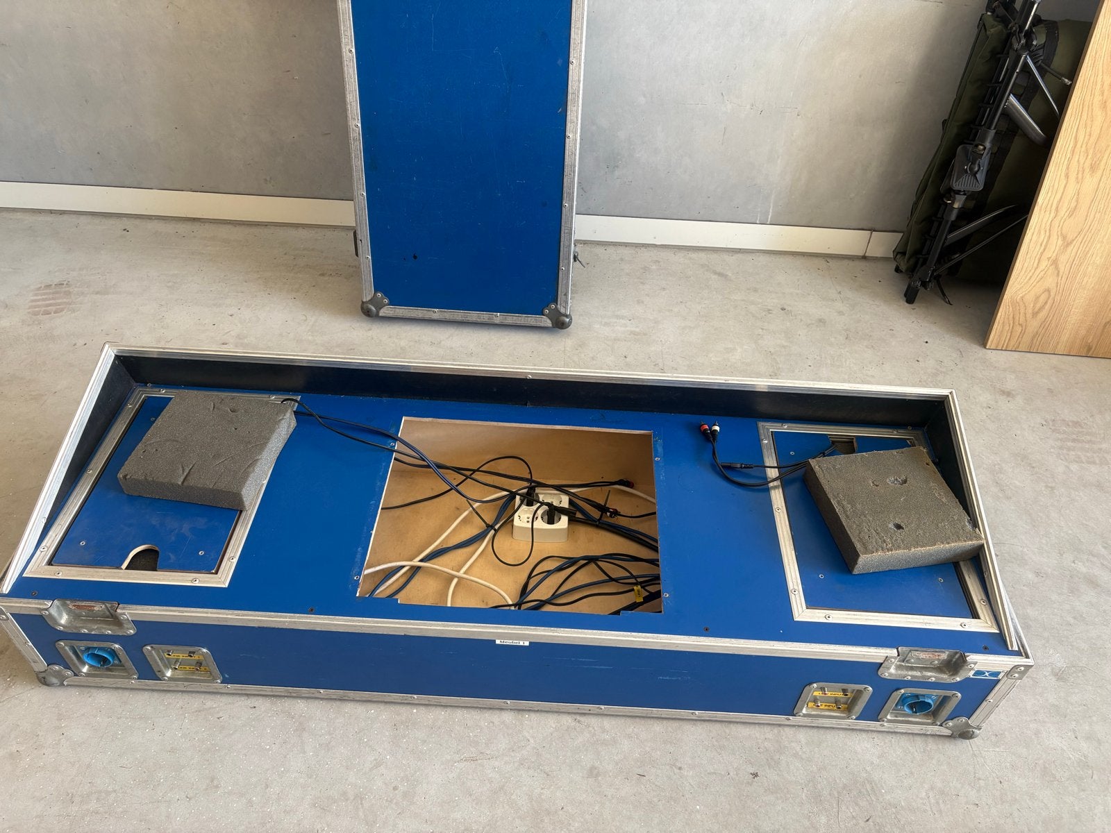 DJ-set flightcase - Blauw, Muziek en Instrumenten, Ophalen of Verzenden, Gebruikt, Dj-set, Overige merken