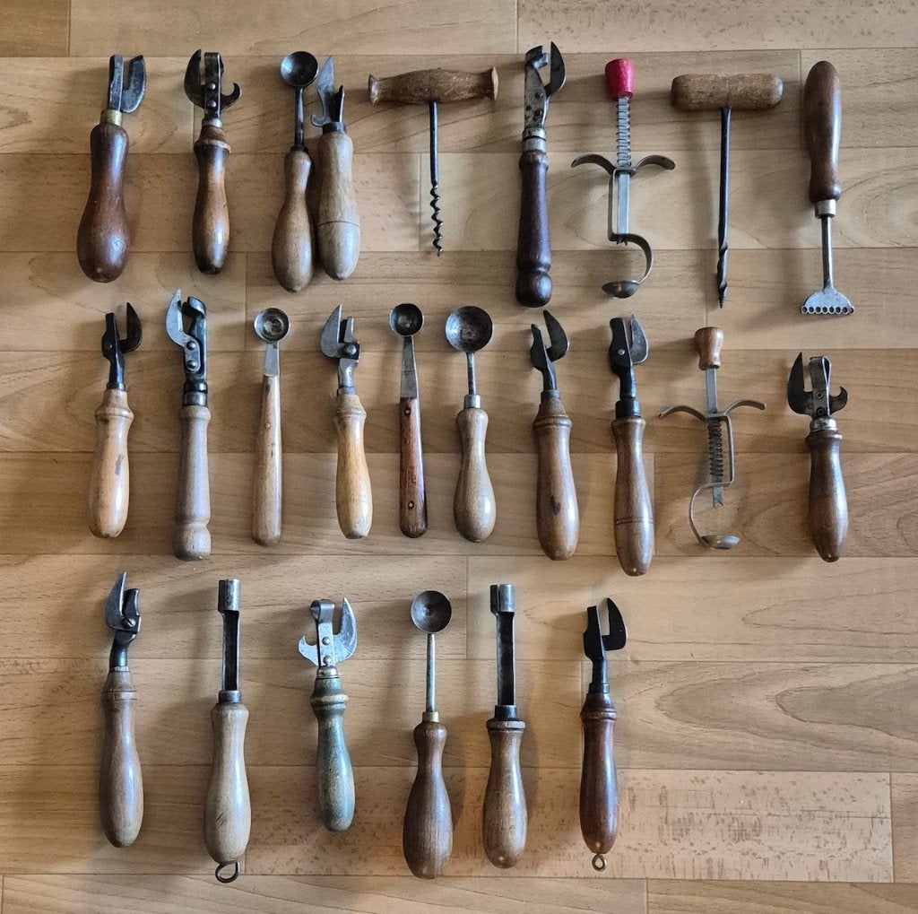 25 stuks antieke keuken gereedschap., Ophalen of Verzenden