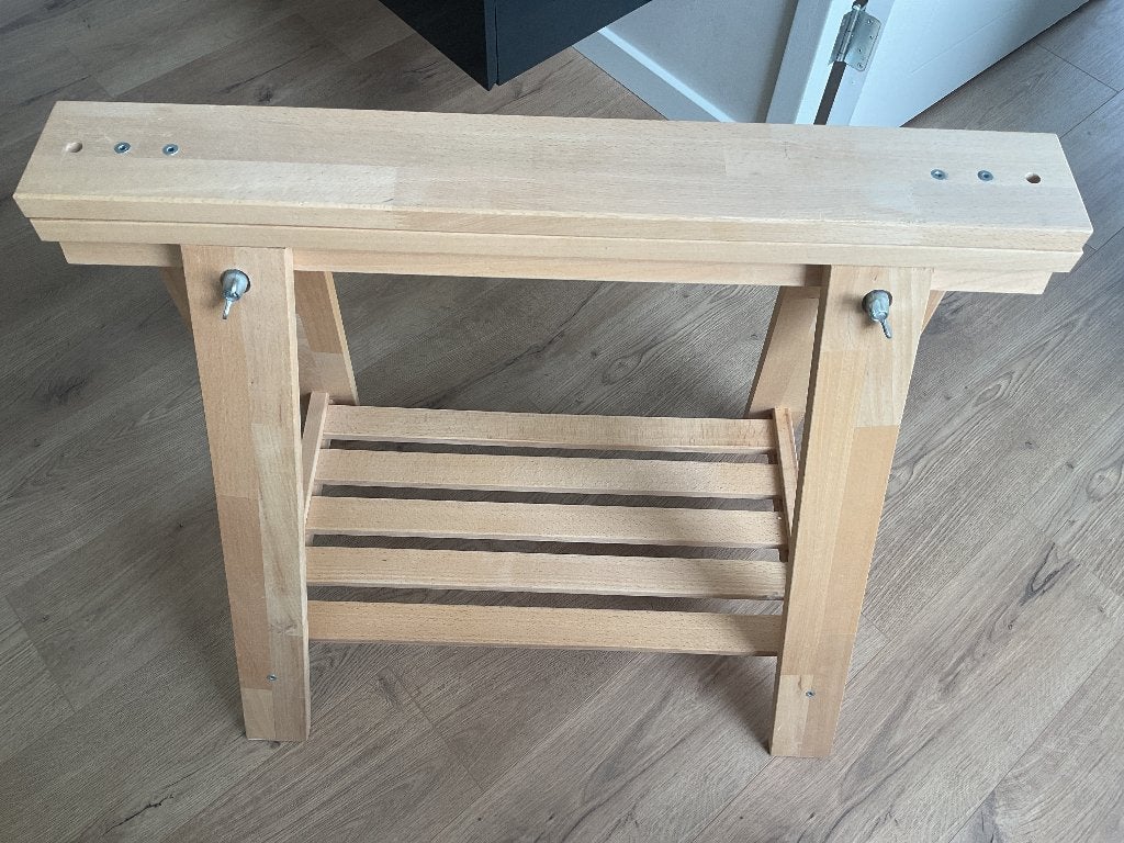 Mittback Schragen hout z.g.a.n., Ophalen, Overige typen, In hoogte verstelbaar, Scandinavisch