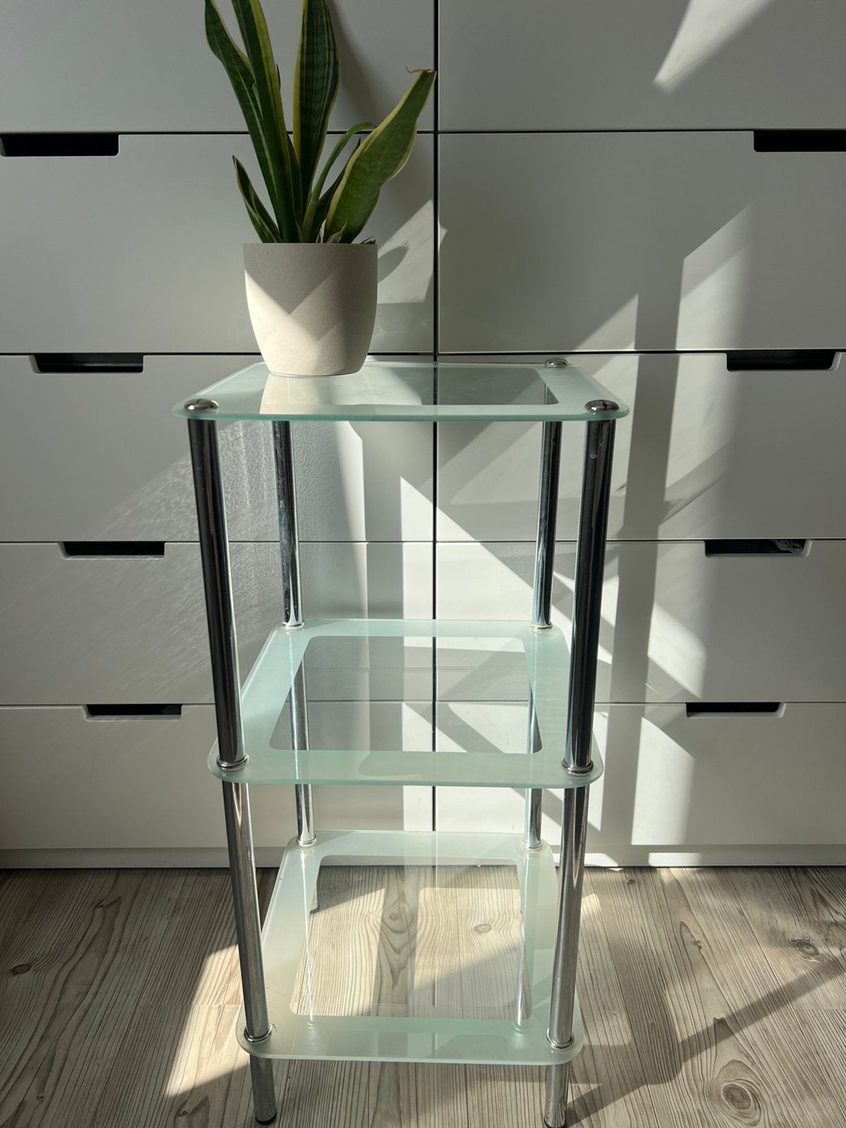 Mooi glazen kastje, Ophalen, Met plank(en), Minder dan 50 cm, Gebruikt