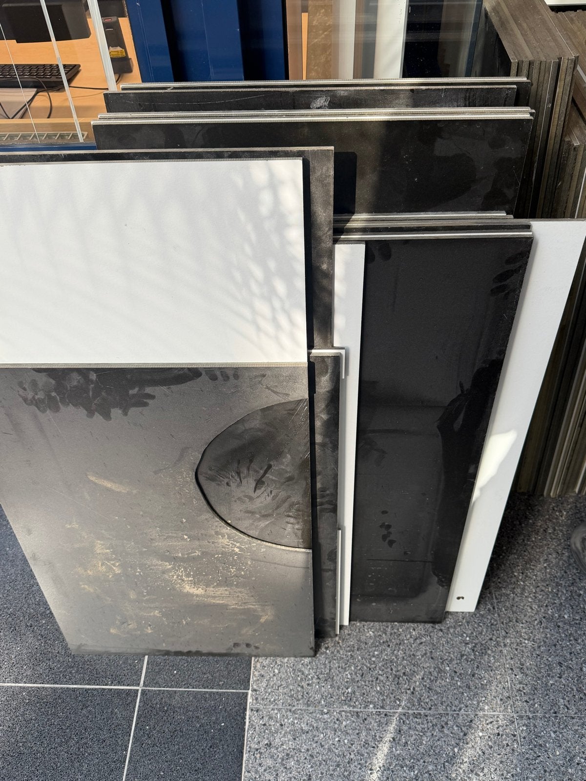Trespa plaat 100x40cm - Diverse kleuren, Doe-het-zelf en Verbouw, Platen en Panelen, Gebruikt, HPL, Minder dan 20 mm, Ophalen