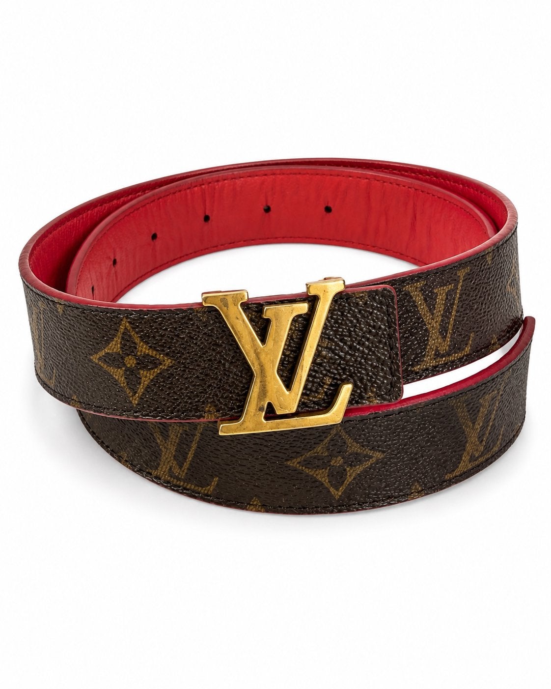 Louis Vuitton LV Initiales 30 mm Reversible Belt, Minder dan 3 cm, 80 tot 90 cm, Echt leder, Tailleriem