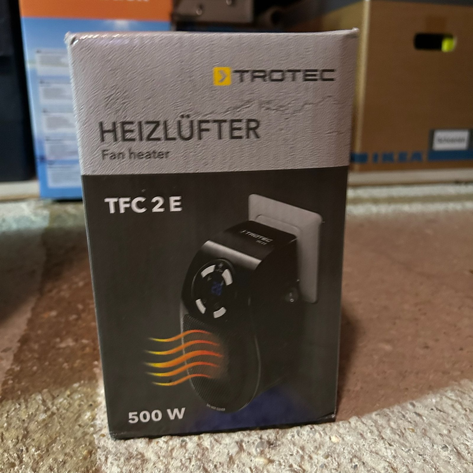 Nieuw Trotec TFC-2E 500W verwarmingsblower zwart, Minder dan 30 cm, Nieuw, Minder dan 60 cm, Ophalen of Verzenden