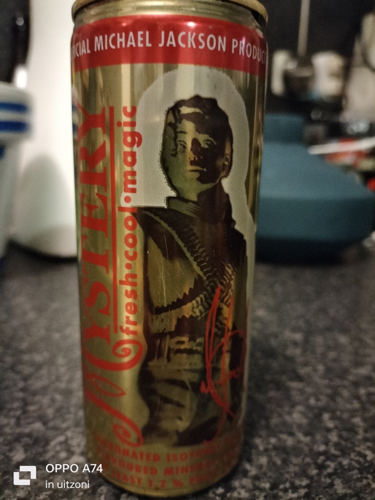 Michael Jackson Mystery frisdrank blikje - ongeopend, Ophalen of Verzenden, Zo goed als nieuw