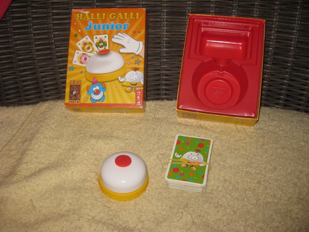 Halli Galli Junior - Leuk en snel kaartspel voor kinderen, Nieuw, Ophalen of Verzenden, Amigo, Een of twee spelers