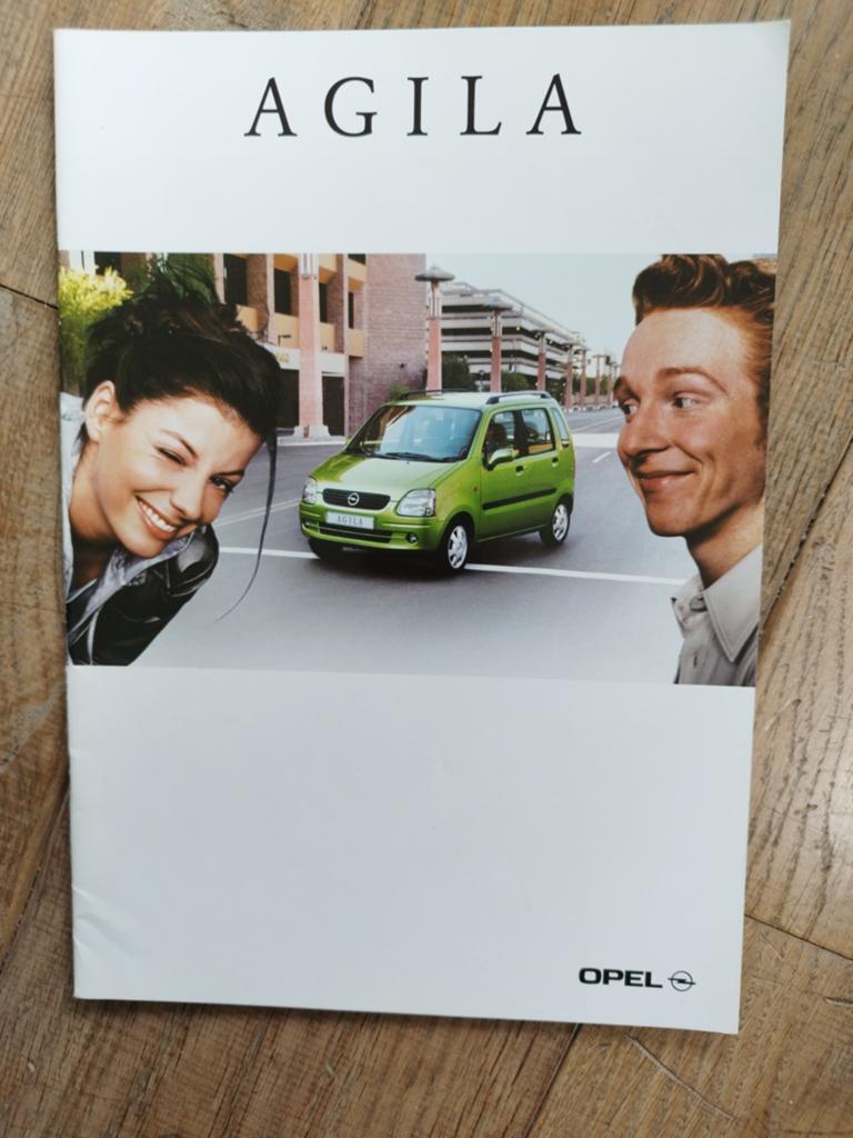 Opel Agila brochure uit 2000 - Nederlands, 32 pagina's, Opel, Zo goed als nieuw, Opel, Ophalen of Verzenden