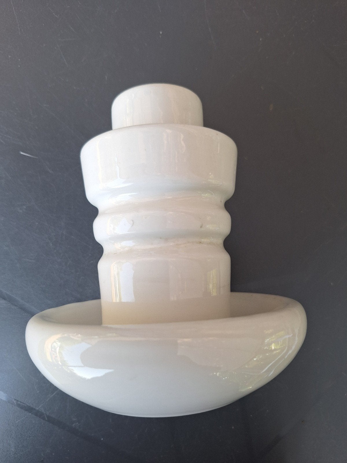 Grote zware porseleinen isolator. Kaarsenstander., Ophalen of Verzenden