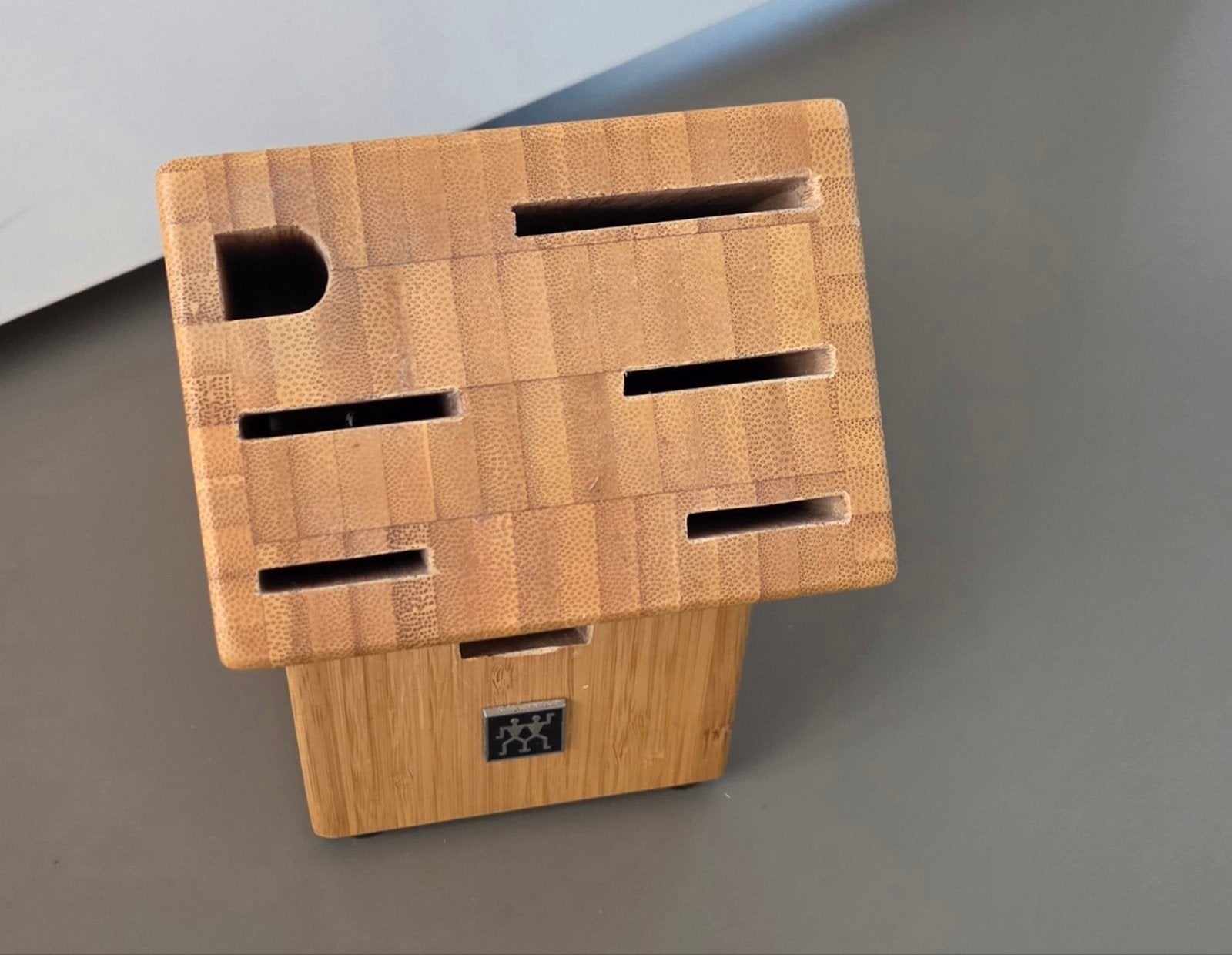 Messenblok van bamboe - ZWILLING, Ophalen, Hout, Overige typen, Gebruikt