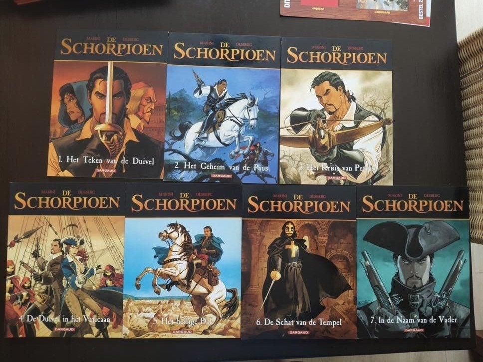 De Schorpioen. Eerste 7 delen., Boeken, Meerdere stripboeken, Ophalen of Verzenden, Zo goed als nieuw