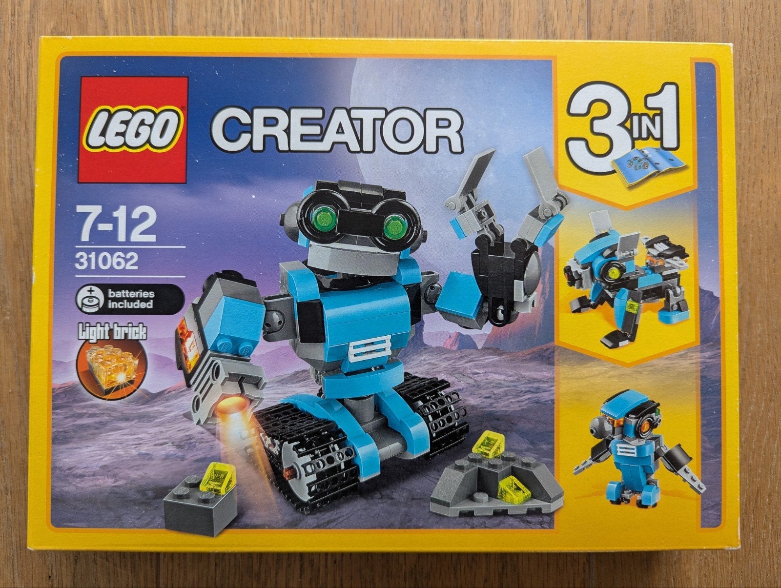 NIEUW Lego creator 3in1 robot verkenner, robo explorer 31062, Kinderen en Baby's, Speelgoed | Duplo en Lego, Lego, Nieuw, Ophalen of Verzenden