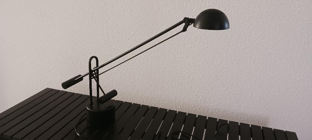 Ikea Vintage  B8810 bureaulamp design jaren 80/90 zwart, Ophalen, Zo goed als nieuw, Metaal