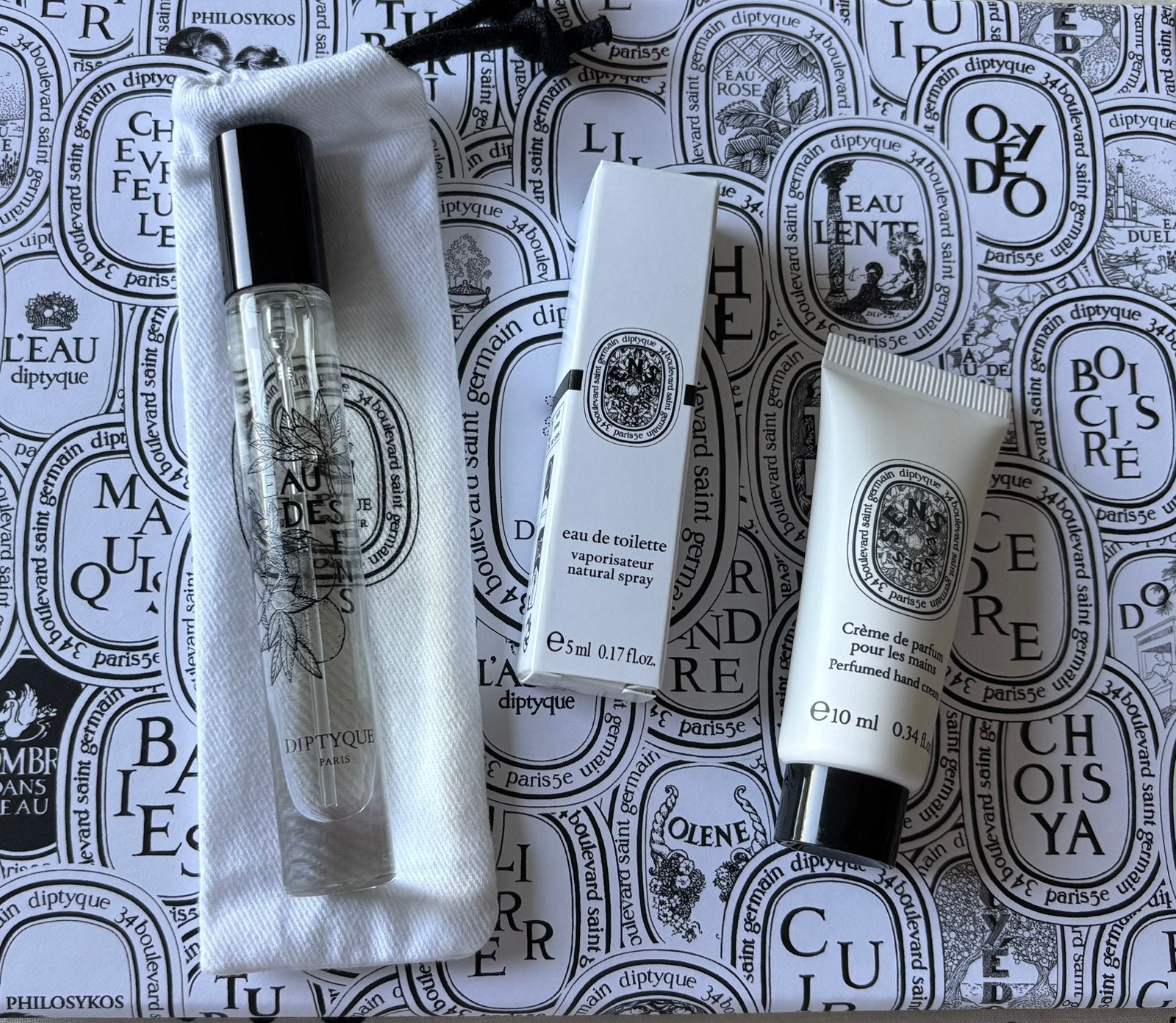 Diptyque Eau des sens 7,5+5ml eau de toilette verstuivers, Verzenden, Nieuw