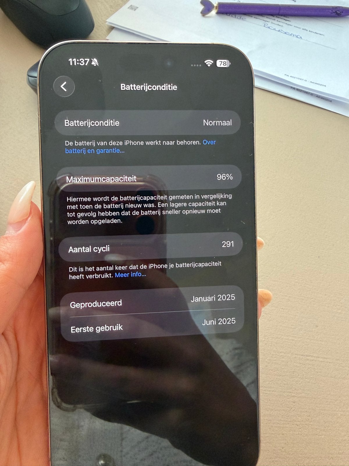 iPhone 16 Pro Max 512 GB - Zo goed als nieuw, Telecommunicatie, Mobiele telefoons | Apple iPhone, Zo goed als nieuw, 512 GB, iPhone 16 Pro Max