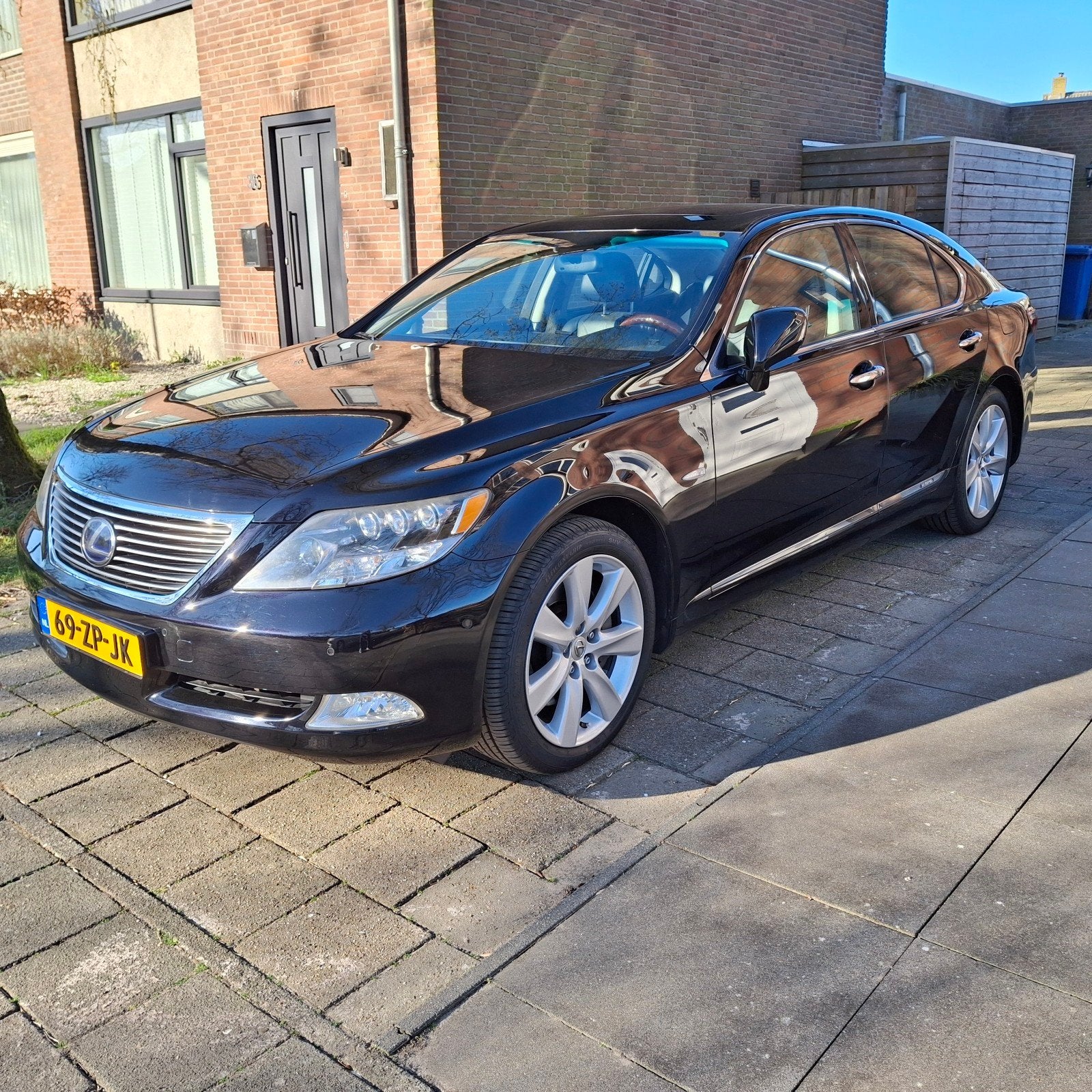 Moet weg!! Lexus LS 5.0 v8 -445pk- Hybride 2008 donkerblau, Auto's, Automaat, 394 pk, 2245 kg, Zwart
