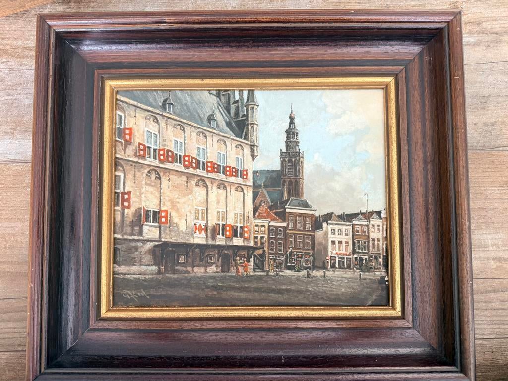 Prachtig schilderij, stadhuis Gouda, Antiek en Kunst, Ophalen