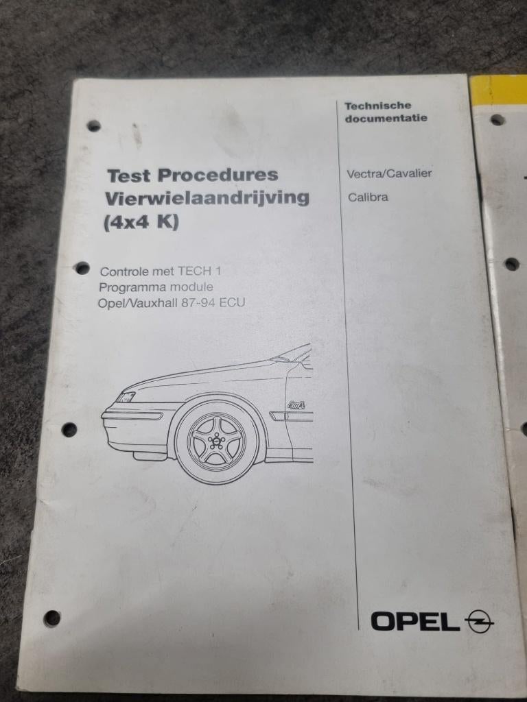3 Technische boeken Opel Vectra en Calibra A 4x4, Auto diversen, Handleidingen en Instructieboekjes, Ophalen of Verzenden
