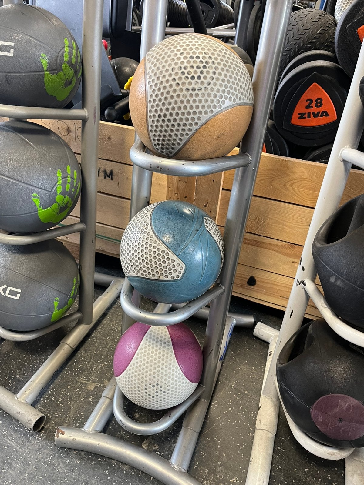 Reebok medicine ballen 3-4-5 kg gewichten, Gebruikt, 3-4-5 kg, Ophalen of Verzenden, Reebok