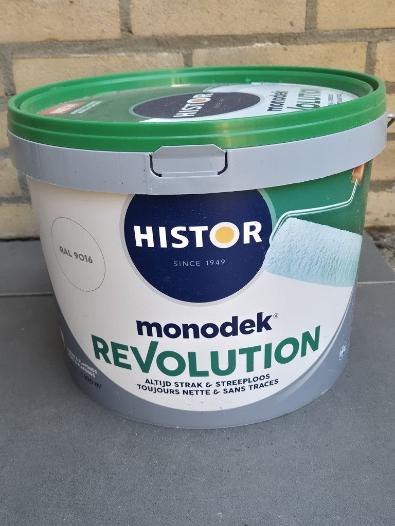2x Histor Monodek Revolution RAL 9016 – Ongeopend, Ophalen, Wit, Nieuw, Verf