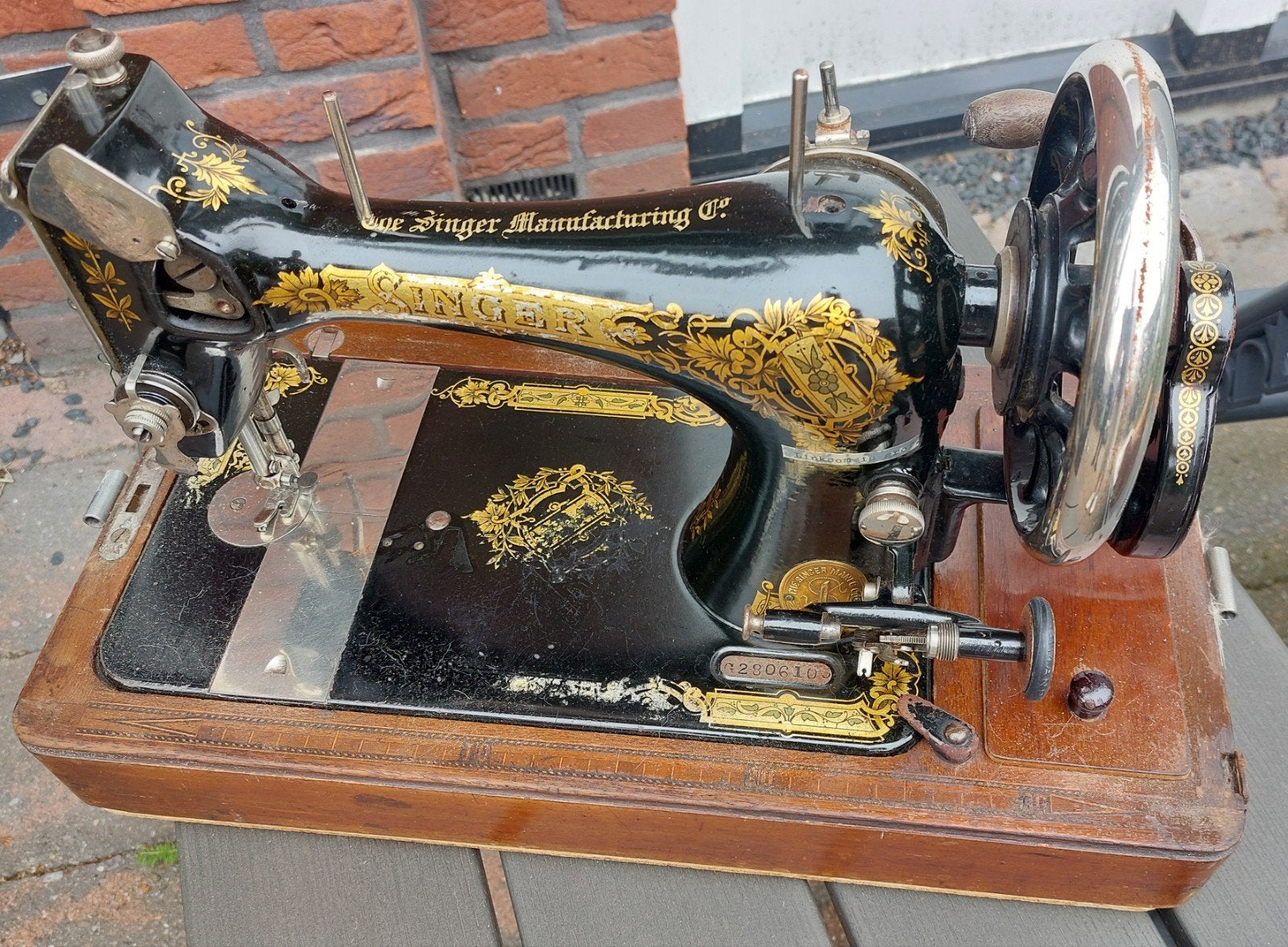 Antieke Singer naaimachine, Antiek en Kunst, Antiek | Naaimachines, Ophalen