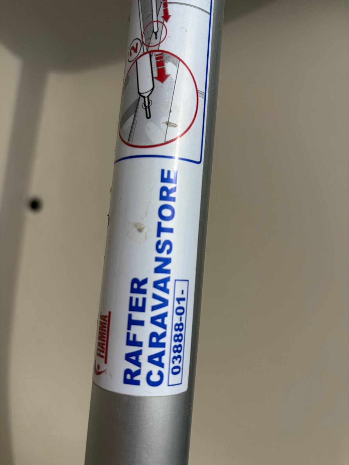 Fiamma Rafter Caravanstore luifelstok, Ophalen, Gebruikt