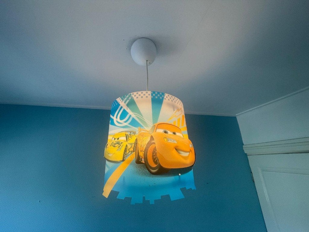 Cars hanglamp, Kunststof, Zo goed als nieuw, Disney / Cars, E27 (groot)
