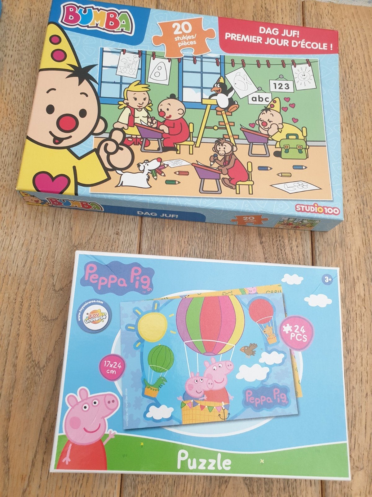 Bumba en Peppa Pig Puzzels - 20 en 24 stukjes, Ophalen of Verzenden, 10 tot 50 stukjes, Gebruikt, 2 tot 4 jaar