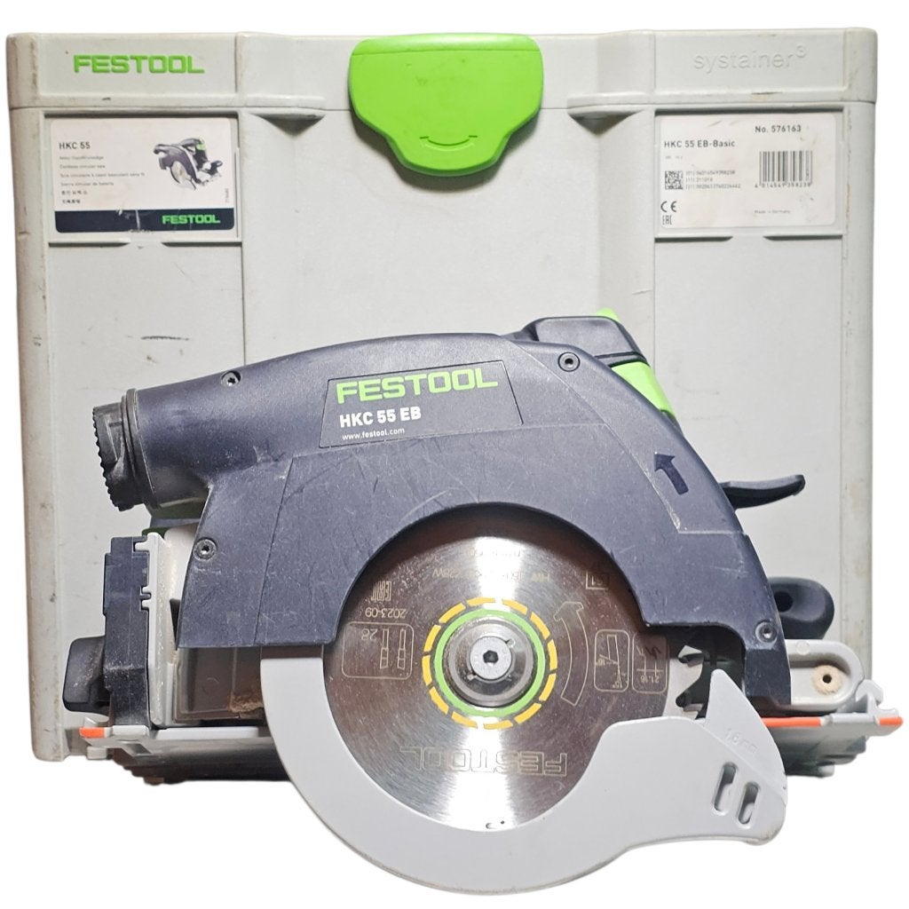 Festool HKC 55 EB Cirkel Zaagmachine | Incl. accu, Doe-het-zelf en Verbouw, Gereedschap | Zaagmachines, Ophalen of Verzenden, 1200 watt of meer