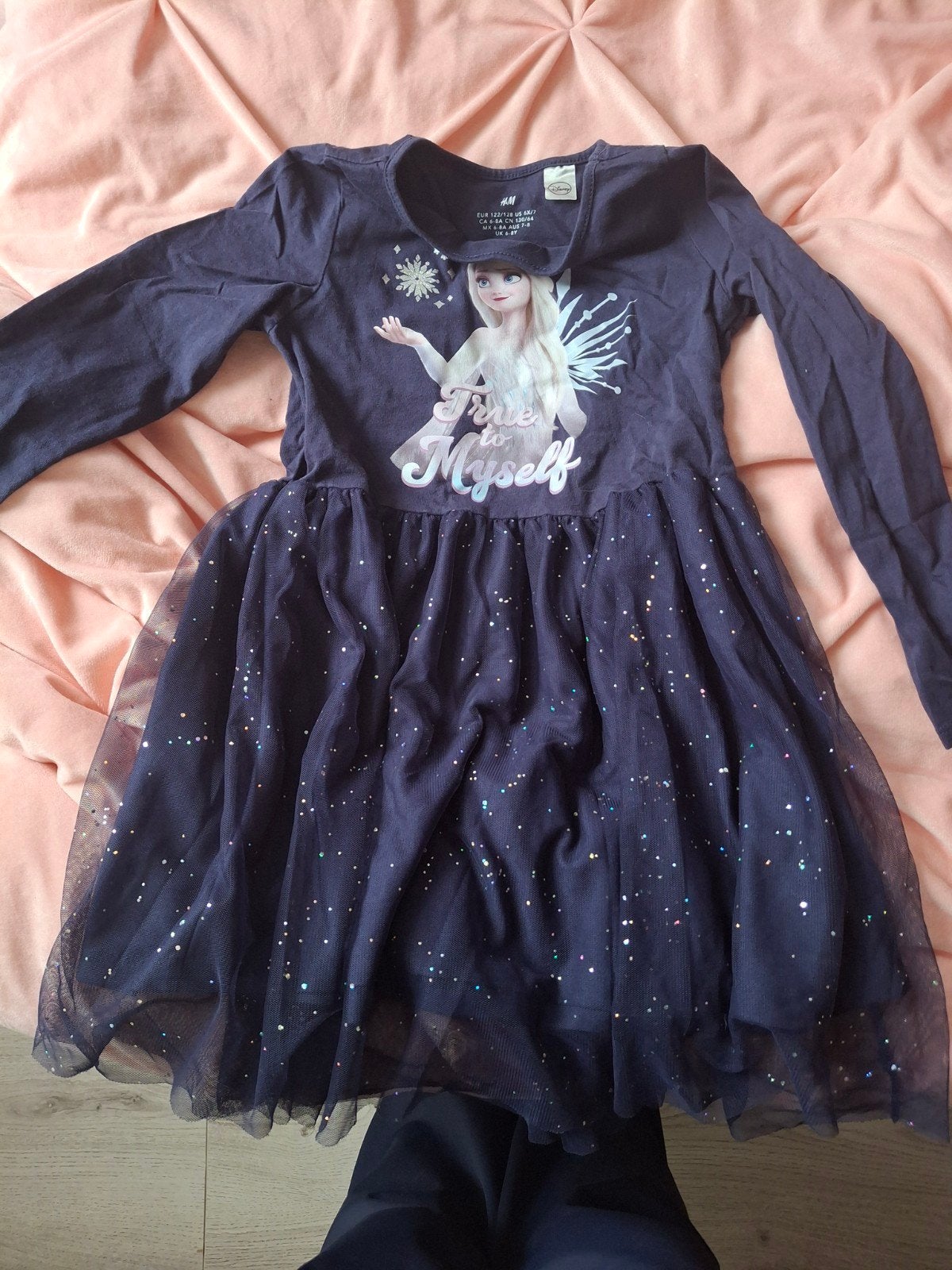H&M Disney Frozen Elsa jurk maat 122/128, Gebruikt, Meisje, H&M, Ophalen of Verzenden