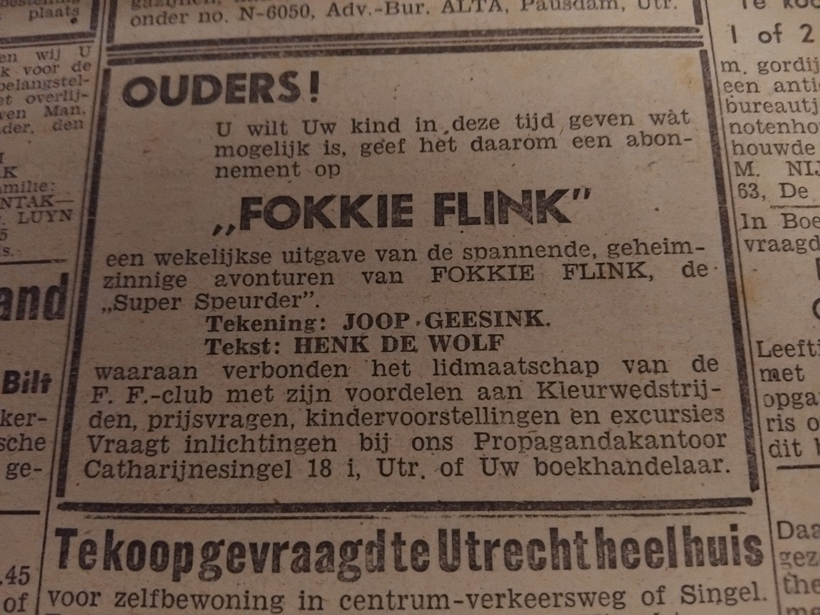 Het Dagblad - 3 april 1945  J.Geesink, Ophalen of Verzenden, Gelezen, Krant
