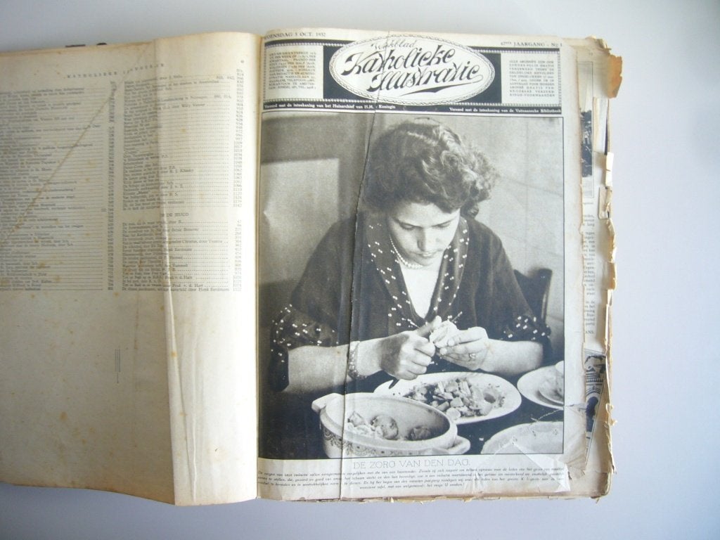 Katholieke Illustratie 1932 – 1933 ingebonden tijdschriften, Ophalen of Verzenden, Gelezen, Overige typen