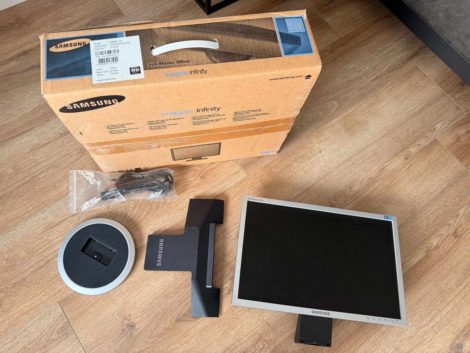 Samsung SyncMaster 940BW 19 inch monitor, Ophalen, Gebruikt