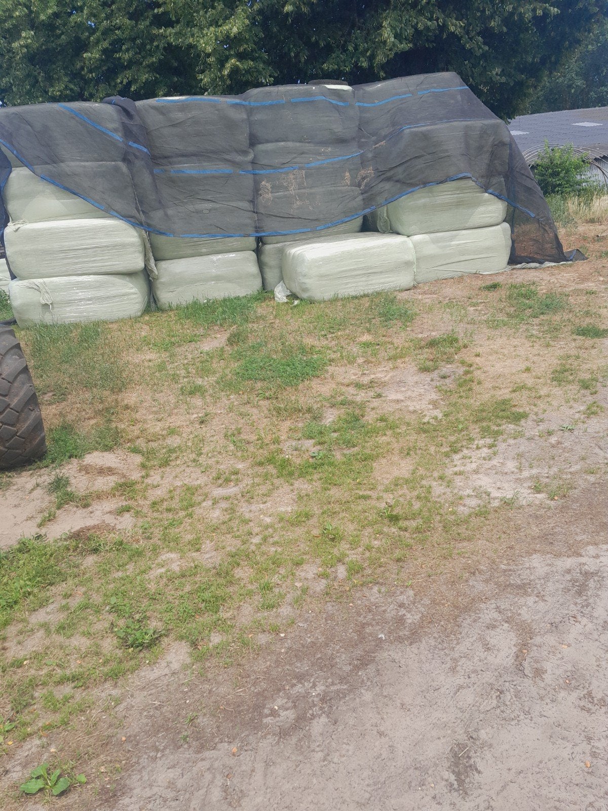 Tractor ,machine en hooi, Ophalen