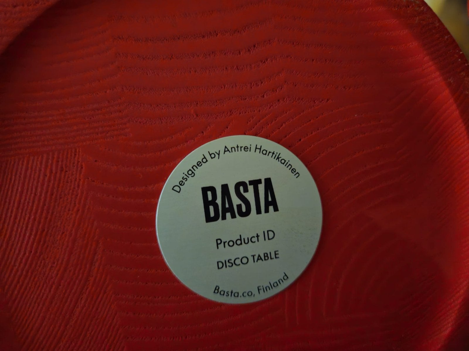 4 Basta Disco Tafels - Zo goed als nieuw, Ophalen of Verzenden, Zo goed als nieuw, Rond, Overige houtsoorten