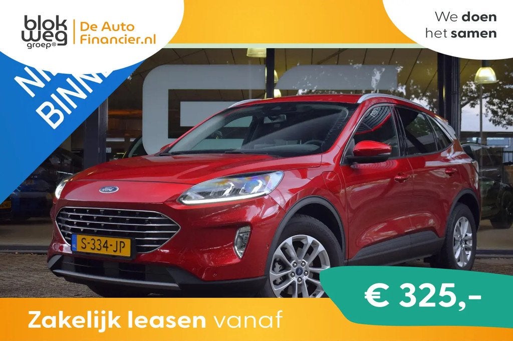 Ford Kuga 2.5 PHEV Titanium met WINTERPACK|NAVI € 24.428,0, Automaat, Stof, Gebruikt, Euro 6