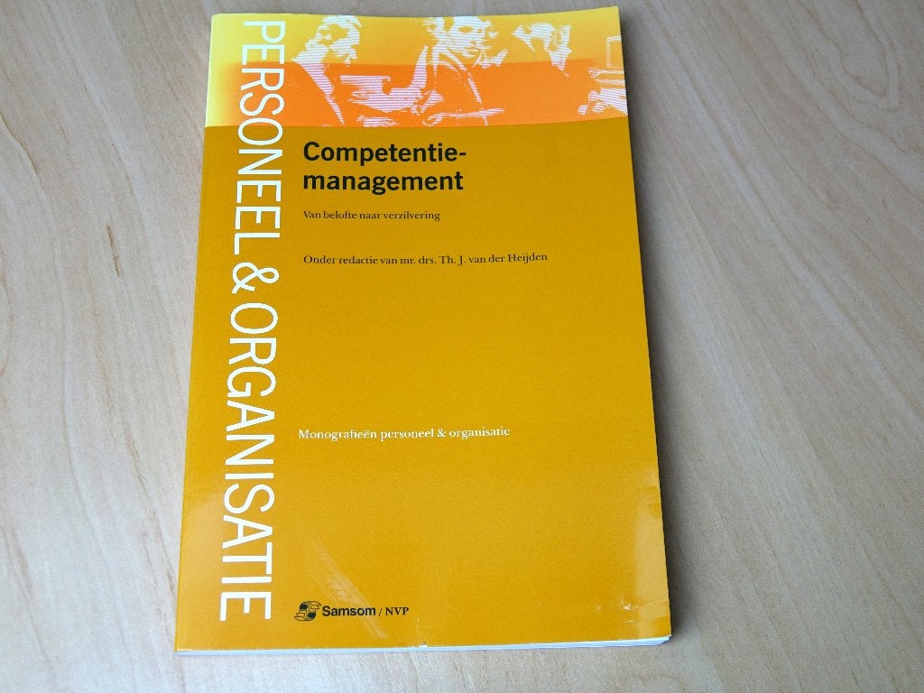 Boek Van der Heijden ‘Competentiemanagement’  , Ophalen of Verzenden, Zo goed als nieuw, Management, Van der Heijden