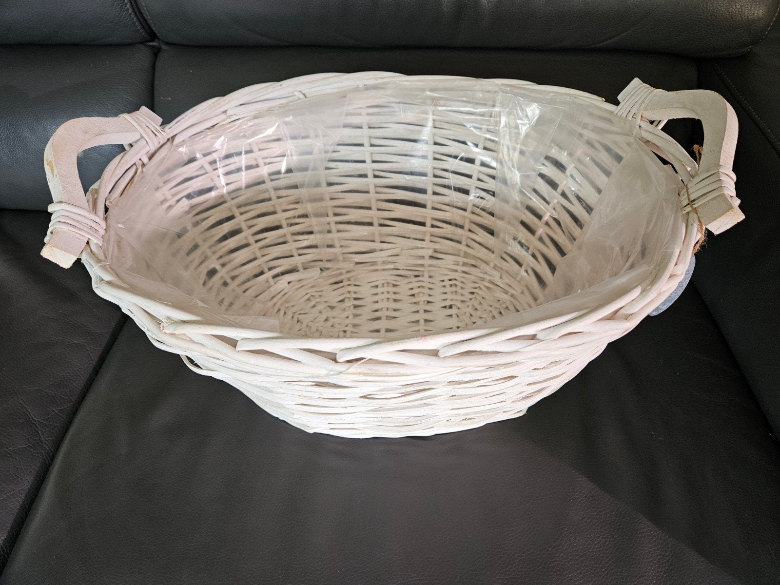 Countryfield gevlochten mand met plastic inzet, Ophalen, Mand, Nieuw, Riet