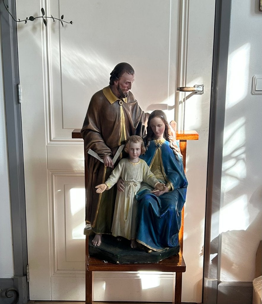Mooi groot beeld van de Heilige Familie, zeldzaam!, Ophalen