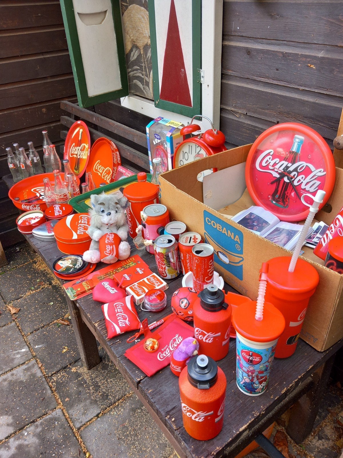 Grote verzameling Coca-Cola. wekkers, blikken, dienblad, Ophalen