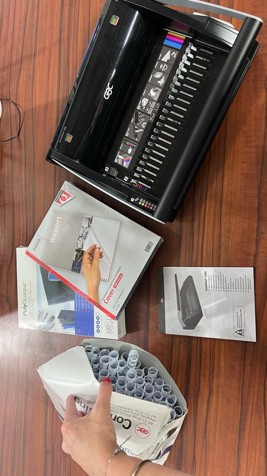 GBC CombBind C200 Inbindmachine met accessoires, Ophalen