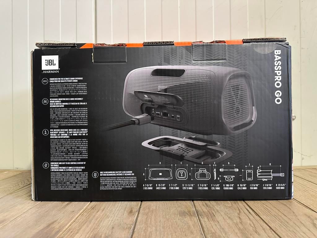 JBL BassPro Go Plus - 2 in 1 Subwoofer - Auto Subwoofer, Ophalen of Verzenden, Zo goed als nieuw