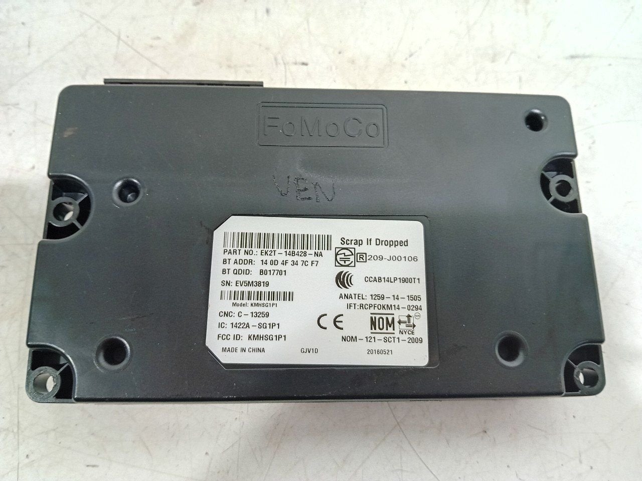 Bluetooth control module Ford Transit, Ophalen of Verzenden, Van der Ven Autorecycling B.V., Onderdelen@venauto.nl, Ettenseweg 76, 4706 PB Roosendaal, The Netherlands