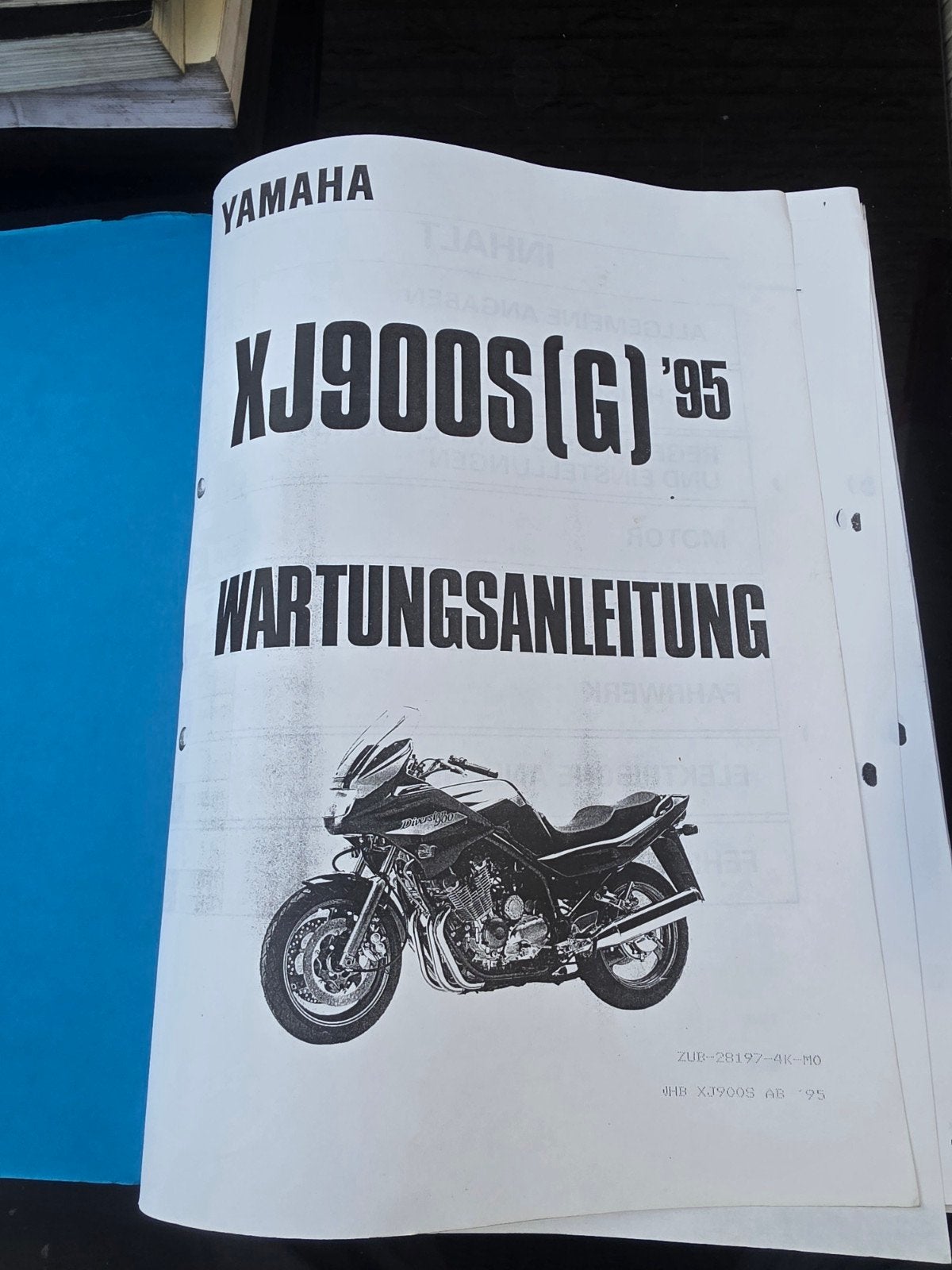 Yamaha XJ900S(G) '95 Wartungsanleitung, Ophalen of Verzenden