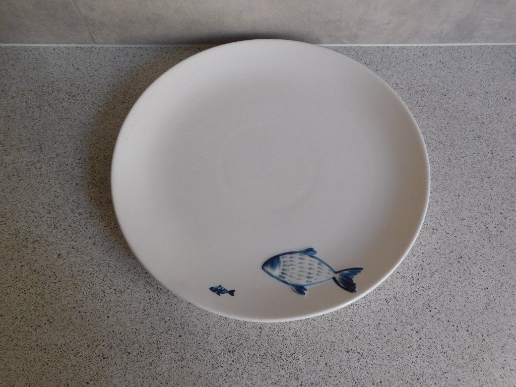 Bord 27,5 cm. Fish Riviera Maison, Overige merken, Keramiek, Ophalen of Verzenden, Zo goed als nieuw