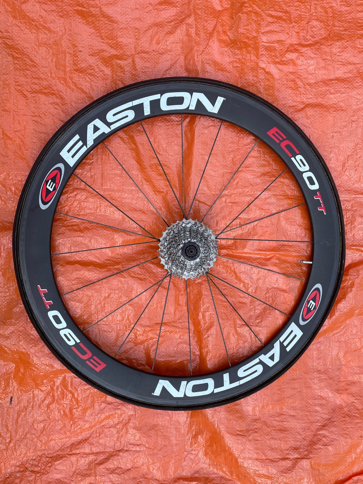 Easton EC90 TT/Aero Carbon Wielset - Racefiets, Fietsen en Brommers, Gebruikt, Racefiets, Carbon, Ophalen