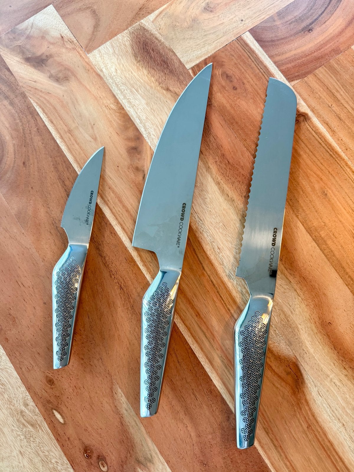 Crowd Cookware Wigbold Messenset, Zilver, Ophalen of Verzenden, Metaal, Overige merken