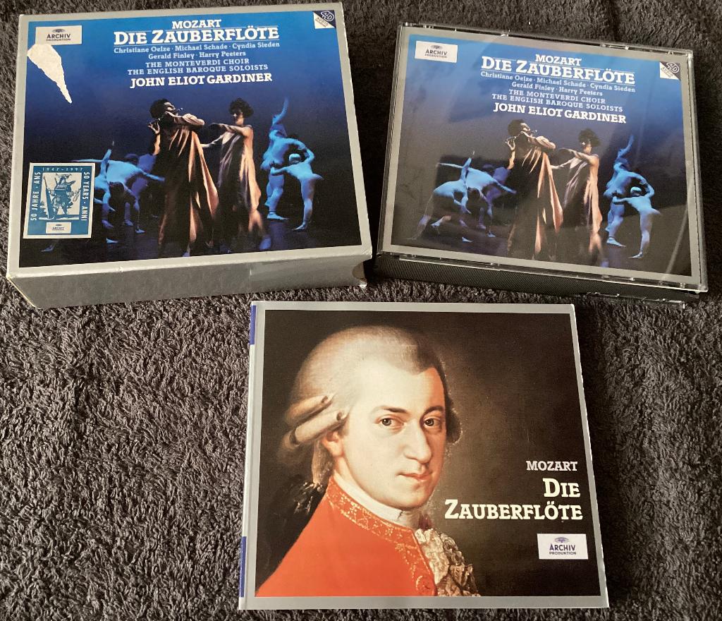 Mozart Die Zauberflöte Oelze,  e.a. Gardiner 2xcd, Ophalen of Verzenden, Classicisme, Gebruikt, Opera of Operette