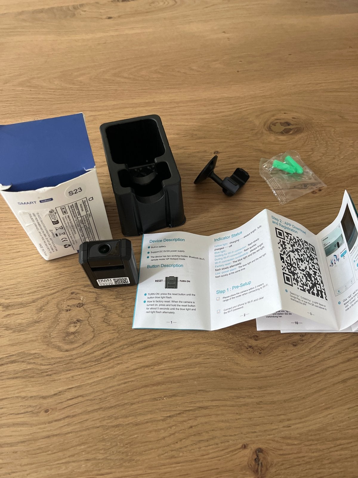 Smart Indoor Camera S23 - Compacte Beveilig - nieuw in doos, Ophalen of Verzenden, Nieuw, Binnencamera