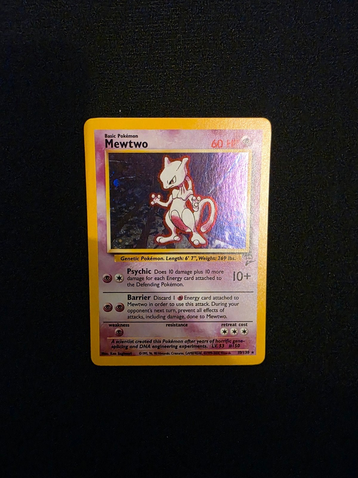 Mewtwo 10/102 Base set 2 Pokémon kaart, Hobby en Vrije tijd, Verzamelkaartspellen | Pokémon, Ophalen