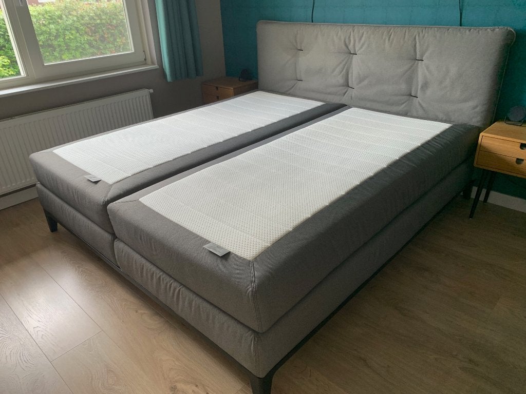 Auping boxspring // 2-persoons bed 200x210 cm // snel weg, Ophalen, Gebruikt, Moderne Auping boxspring, 210 cm