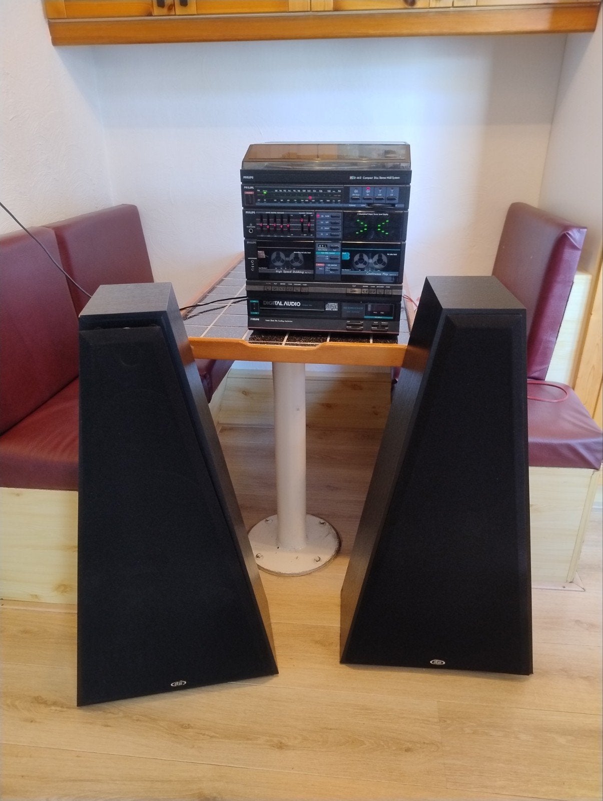 Phillips FCD462/30 stereo set met 2 speakers, Audio, Tv en Foto, Ophalen, Gebruikt, Tuner of Radio, Philips